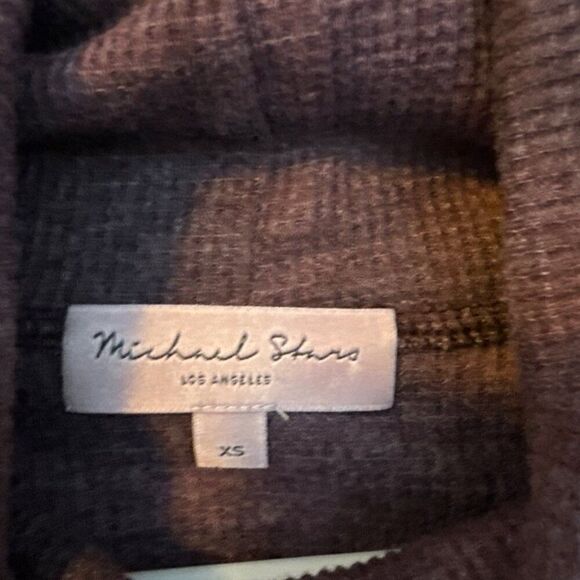 Michael Stars Womens XS Turtleneck Long Sleeve Ribbed Top - Picture 3 of 6